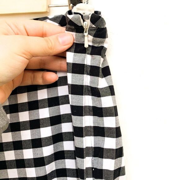 Talbots Black White Gingham Plaid Cropped Pants - Picture 5 of 8